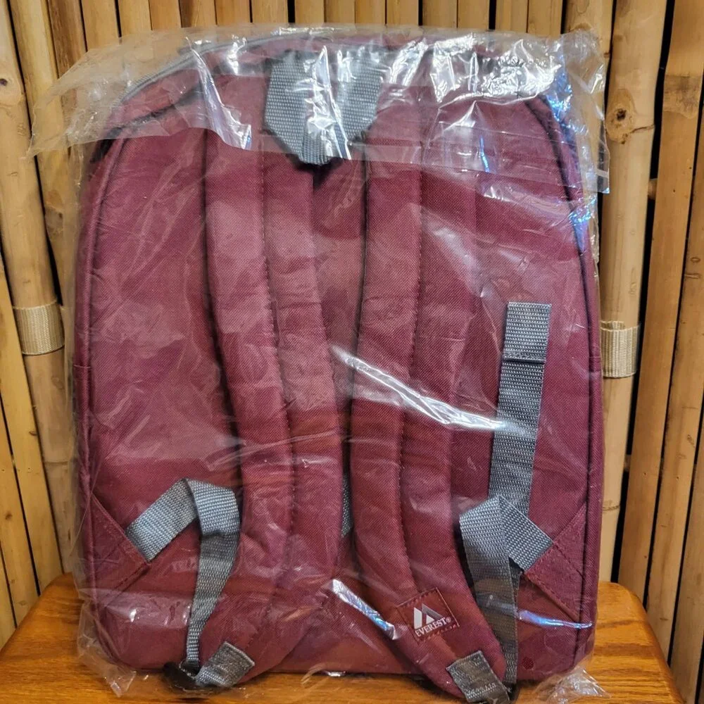 Everest Backpack Burgundy New